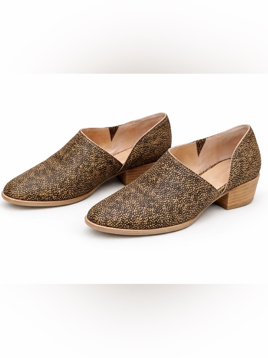 Madewell Shoes - Madewell Size 9 Genuine Calf Hair Loafer Booties Animal Print Block Heel